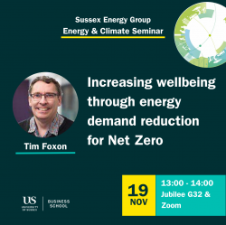 Tim Foxon's Energy & Climate Seminar