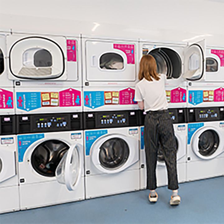 Washing machines in launderette