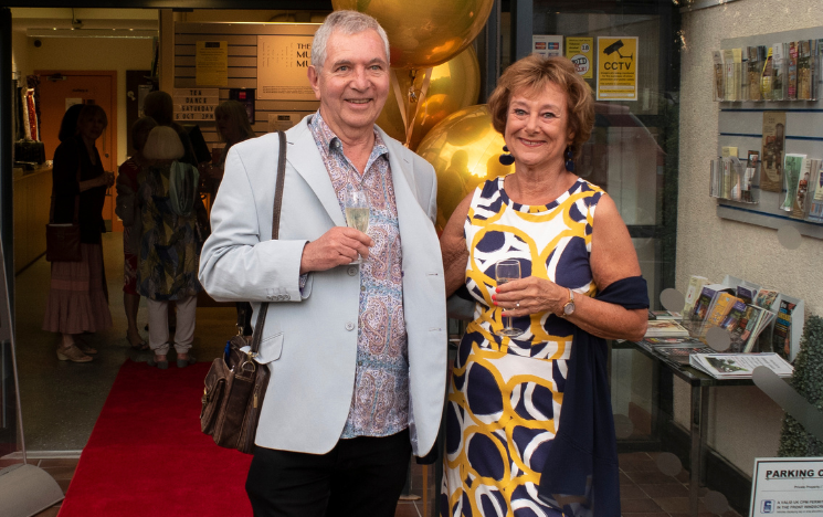 Eric Baker and Cherry Slater at their golden wedding celebration at the Brentford Musical Museum.