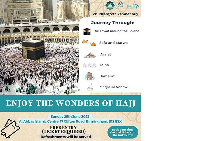 Flyer 'Enjoy the Wonders of Hajj'