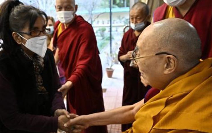 Meeting the Dalai Lama at his residence in McLeod Ganj, 2023.