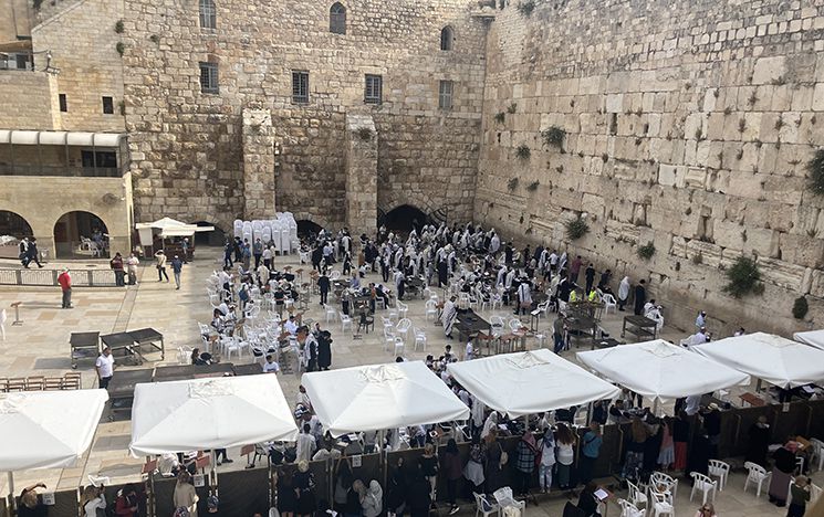 Western Wall prayer area Jerusalem, 2023