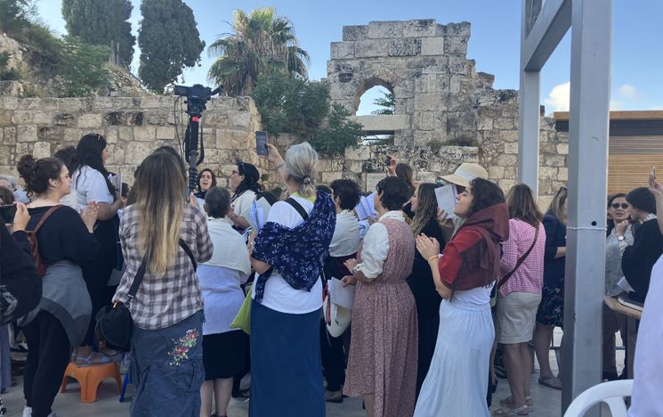Figure 5: Women of the Wall during Rosh Chodesh prayers, Jerusalem, 2023
